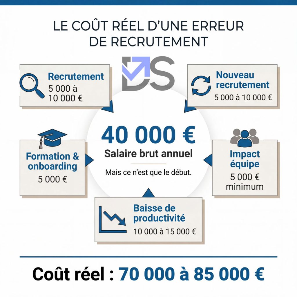 Que vous coûte une erreur de recrutement ?