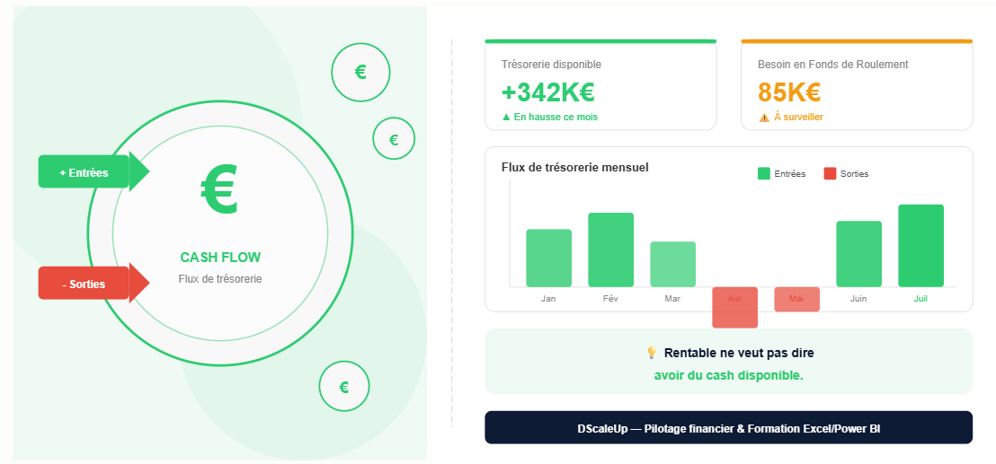 cash vs resultat net