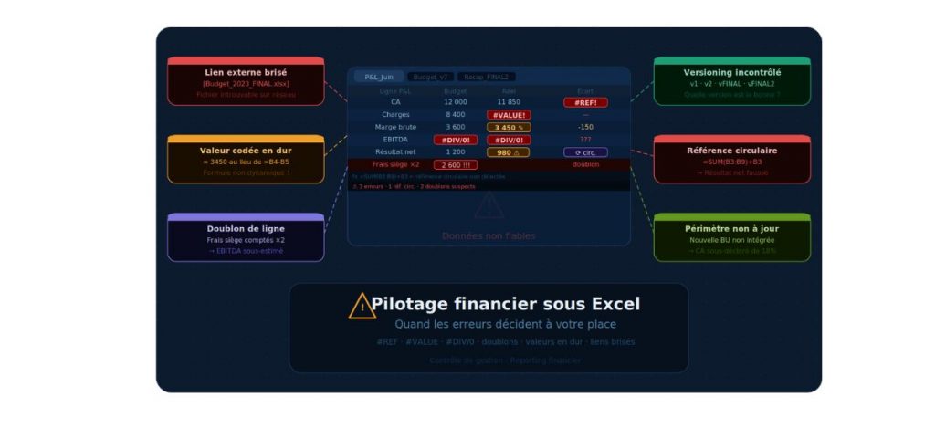 5 erreurs Excel qui faussent votre pilotage financier (et comment les corriger)