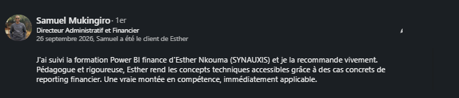 Recommandation LinkedIn de Samuel Mukingiro